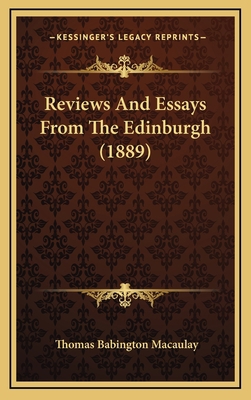 Reviews and Essays from the Edinburgh (1889) 1164330446 Book Cover