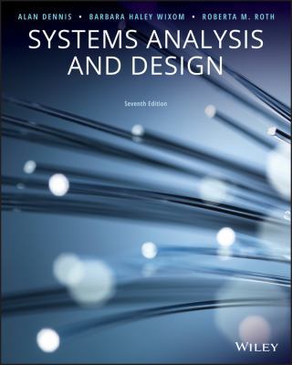 Systems Analysis and Design 1119496489 Book Cover