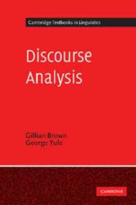 Discourse Analysis 0521284759 Book Cover