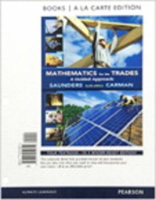 Mathematics for the Trades: A Guided Approach B... 013393439X Book Cover