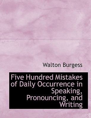 Five Hundred Mistakes of Daily Occurrence in Sp... [Large Print] 0554704412 Book Cover