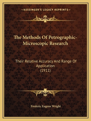 The Methods Of Petrographic-Microscopic Researc... 1165092565 Book Cover