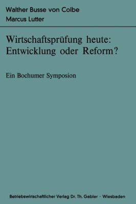 Wirtschaftsprüfung Heute: Entwicklung Oder Refo... [German] 3409350616 Book Cover