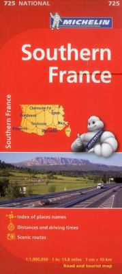 Michelin Southern France Map 725 2067171216 Book Cover