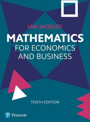 Mathematics for Economics and Business 1292720123 Book Cover