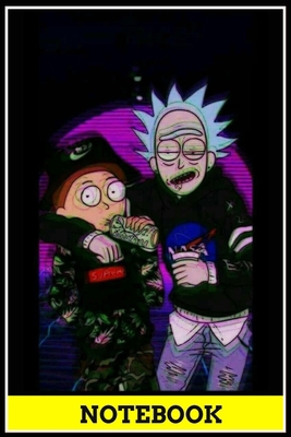Rich and Morty notebook - best gift for Rich and Morty lovers: 6x9 inch, 120 pages, blank line, notepad, journal, Rich and Morty notebook, Rich and Morty office supplies