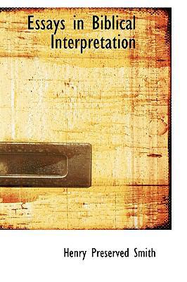 Essays in Biblical Interpretation 1103770500 Book Cover