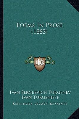 Poems In Prose (1883) 1164157213 Book Cover