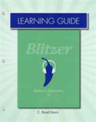 Learning Guide for Algebra and Trigonometry 0321837428 Book Cover
