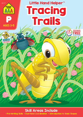 School Zone Tracing Trails Workbook with Stickers 1601591179 Book Cover