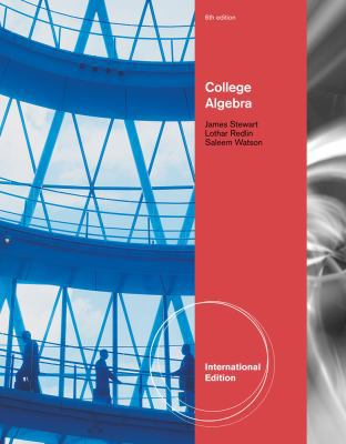 College Algebra. by James Stewart, Lothar Redli... 1111990301 Book Cover