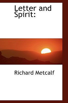 Letter and Spirit 1110687036 Book Cover