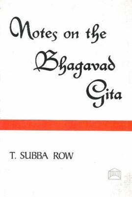 Notes on the Bhagavad-Gita 0911500820 Book Cover