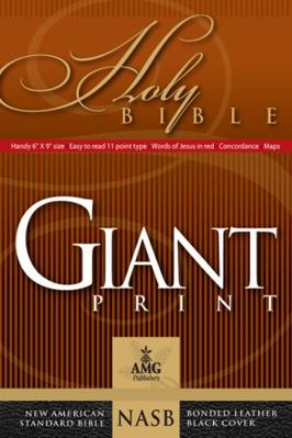 Giant Print Handy-Size Bible-NASB [Large Print] 0899579442 Book Cover