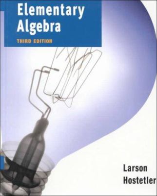 Elementary Algebra Third Edition 0395976715 Book Cover