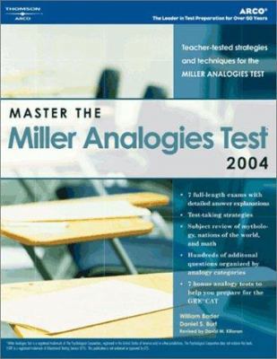 Arco Master the Miller Analogies Test 0768912067 Book Cover