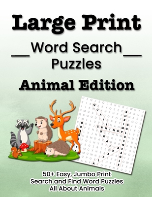 Large Print Word Search Puzzles Animal Edition:... [Large Print] B08HRTTHQB Book Cover