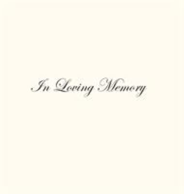 In Loving Memory Funeral Guest Book, Celebratio... 1999882970 Book Cover