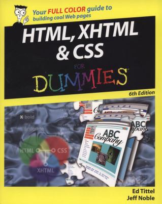 HTML, XHTML and CSS For Dummies 047023847X Book Cover