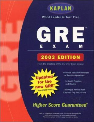 Kaplan GRE Exam 2003 0743230280 Book Cover