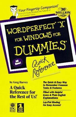 Wordperfect 8 for Windows for Dummies: Quick Re... 0764501593 Book Cover