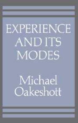 Experience and its Modes 052105852X Book Cover