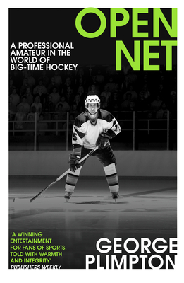 Open Net: A Professional Amateur in the World o... 0224100394 Book Cover
