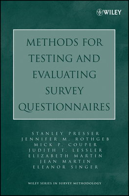 Methods for Testing and Evaluating Survey Quest... 0471458414 Book Cover