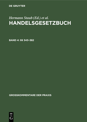 §§ 343-382 [German] 3899491742 Book Cover