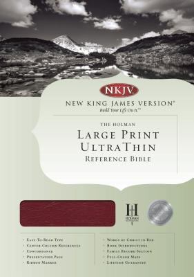 Ultrathin Large Print Reference Bible-NKJV [Large Print] 1558196544 Book Cover