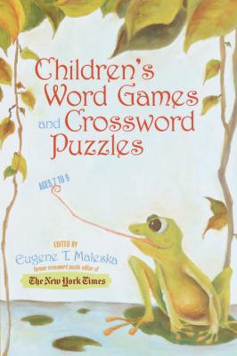 Children's Word Games and Crossword Puzzles [Large Print] 0812935225 Book Cover