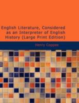 English Literature, Considered as an Interprete... [Large Print] 1437522610 Book Cover