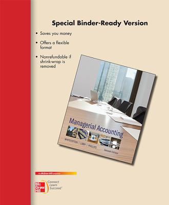 Loose-Leaf for Managerial Accounting 007749377X Book Cover