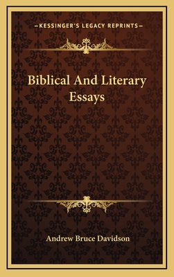 Biblical and Literary Essays 1163554316 Book Cover