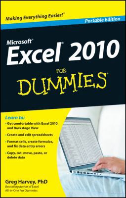 Excel 2010 for Dummies: Portable Edition 1118315243 Book Cover