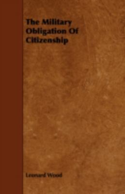 The Military Obligation Of Citizenship 1443778516 Book Cover