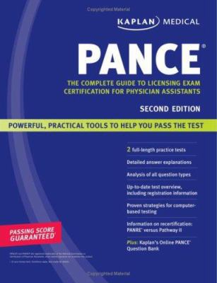 Kaplan Medical PANCE 1419551590 Book Cover