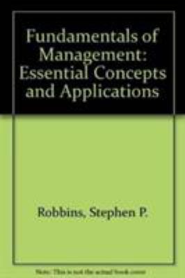 Fundamentals of Management: Essential Concepts ... 0136493777 Book Cover