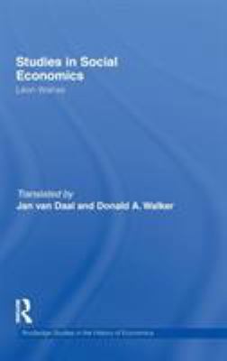Studies in Social Economics 0415569656 Book Cover