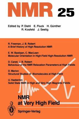 NMR at Very High Field 3642488161 Book Cover