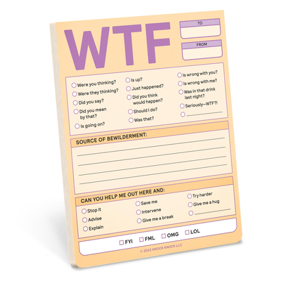 Wtf Nifty Note Pad (Pastel Version) 1683493710 Book Cover
