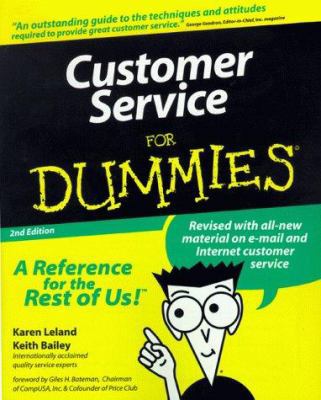 Customer Service for Dummies 0764552090 Book Cover