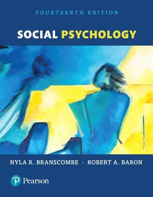 Social Psychology 0134410963 Book Cover