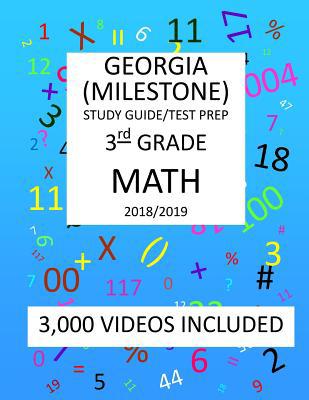 3rd Grade GEORGIA MILESTONE, 2019 MATH, Test Pr... 1727025229 Book Cover