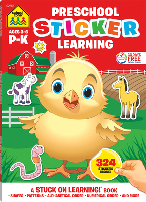 School Zone Preschool Sticker Learning Workbook 1589477472 Book Cover