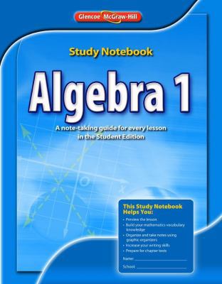 Algebra 1, Study Notebook 0078908442 Book Cover