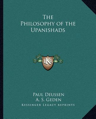 The Philosophy of the Upanishads 116260235X Book Cover