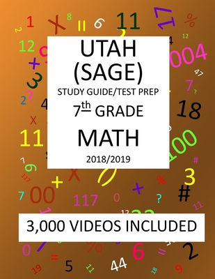 7th Grade UTAH SAGE 2019 MATH Test Prep: 7TH Gr... 1727532511 Book Cover