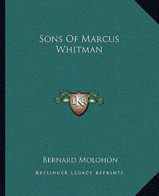 Sons Of Marcus Whitman 1162986794 Book Cover