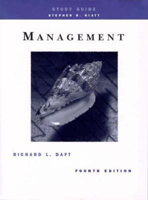 Management (Study Guide) 0030179939 Book Cover